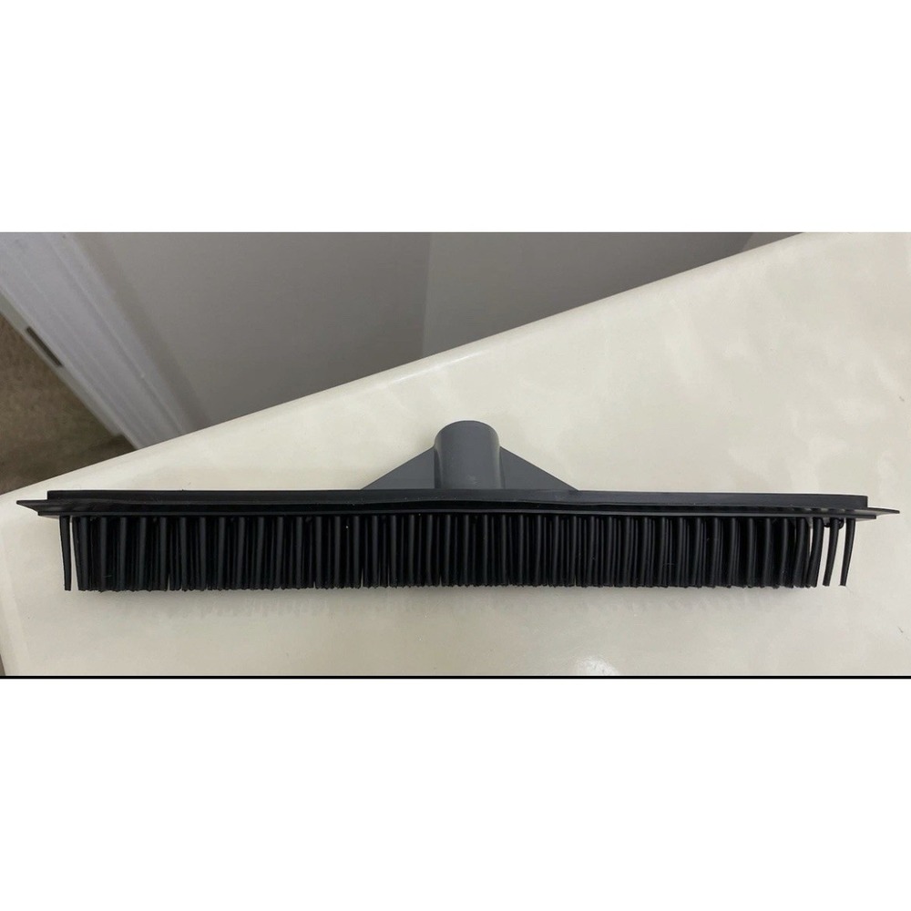 10" Rubber Broom Head Pet Hair Remover Squeegee Carpet Hardwood Floor Tool USA